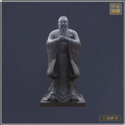 鑄銅關(guān)公 定做2米鑄銅孔子雕塑