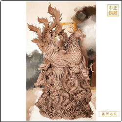 鑄銅關(guān)公 辦公室動物雕塑擺件