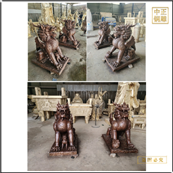 鑄銅關公 門口銅麒麟制作加工