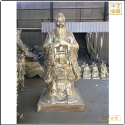 鑄銅關公 孔子雕塑定制