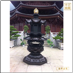 鑄銅關(guān)公 供應(yīng)寺院門前銅香爐