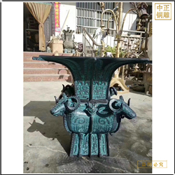 鑄銅關(guān)公 企業(yè)誠信鼎鑄造