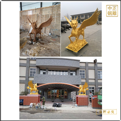 鑄銅關公 銅麒麟雕塑鑄造廠家