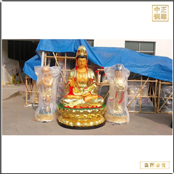 鑄銅關公 1.8米觀音菩薩像