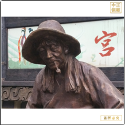 鑄銅關(guān)公 爆爆米花人物鑄造