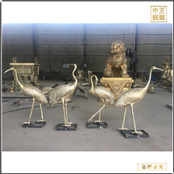 鑄銅關(guān)公 室外仙鶴銅雕塑鑄造價(jià)格