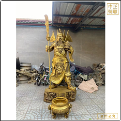 貼金1.8米銅關(guān)公定做 貼金1.8米銅關(guān)公定做