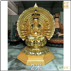 鑄銅關公 2米坐像千手觀音佛像