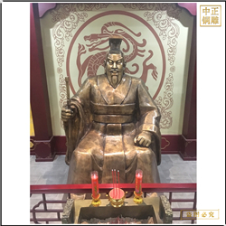 鑄銅關(guān)公 定做古代人物雕塑