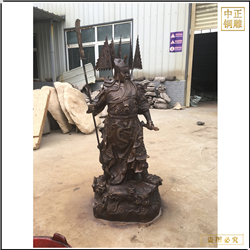 鑄銅關(guān)公 現(xiàn)貨供應(yīng)銅關(guān)公佛像