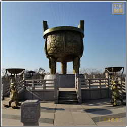 鑄銅關(guān)公 室外大型圓鼎價(jià)格