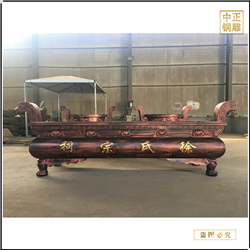 鑄銅關(guān)公 寺廟鑄銅香爐