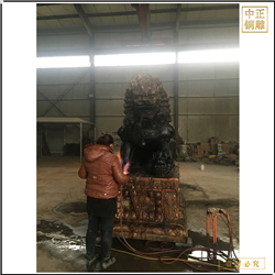 鑄銅關公 各種尺寸故宮銅獅子廠家