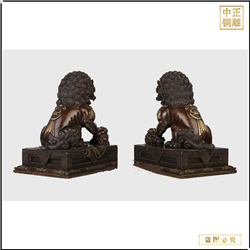 高端大氣銅獅子擺件 高端大氣銅獅子擺件