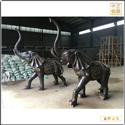 大型室外銅雕大象一對(duì) 大型室外銅雕大象一對(duì)