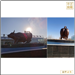 大型純銅牛擺件 大型純銅牛擺件