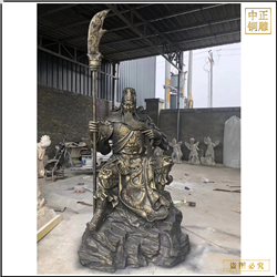 鑄銅關(guān)公 看書關(guān)公銅雕