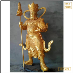 鑄銅關公 貼金四大天王銅佛像鑄造廠