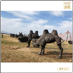 鑄銅關公 景觀駱駝雕塑廠家制作