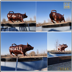 鑄銅關公 5米大型銅牛制作廠