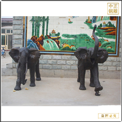 鑄銅關(guān)公 商場門口銅大象擺件