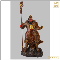 鑄銅關(guān)公 鎏金銅關(guān)公