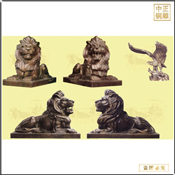鑄銅關(guān)公 匯豐獅子西洋銅雕獅子