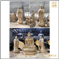 鑄銅關(guān)公 寺廟釋迦牟尼佛銅像