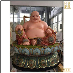 鑄銅關(guān)公 廠家鑄造彌勒佛雕像