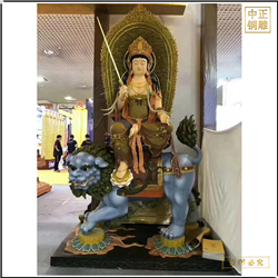 大型文殊普賢銅佛像 大型文殊普賢銅佛像