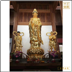 廠家供應廟宇貼金觀音菩薩 廠家供應廟宇貼金觀音菩薩