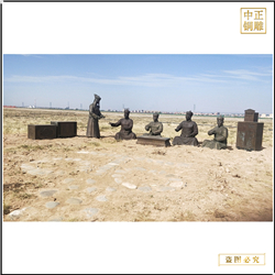 景觀人物雕塑鑄造 