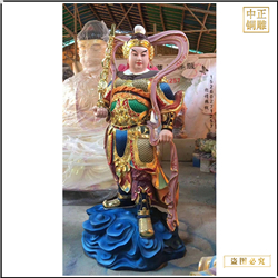 鑄造韋陀銅佛像 鑄造韋陀銅佛像