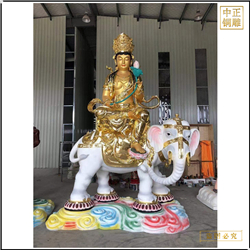 鑄銅關公 批發文殊普賢菩薩純銅佛像