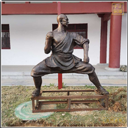 鑄銅關公 練拳人物雕塑鑄造廠