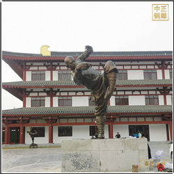 鑄銅關公 景區練拳人物雕塑