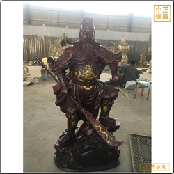 銅雕關公雕塑擺件 銅雕關公雕塑擺件