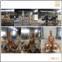 訂購(gòu)步行街銅雕塑 