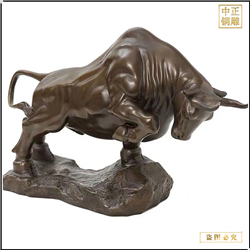 鑄銅關公 華爾街銅牛雕塑生產廠 5米開荒銅牛雕塑定制