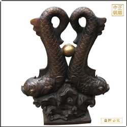 鑄銅關公 景觀銅魚雕塑價格