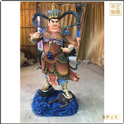 彩繪純銅四大天王制作價(jià)格 彩繪純銅四大天王制作價(jià)格