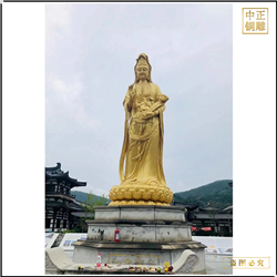 鑄銅關(guān)公 大型觀音菩薩雕塑鑄造廠