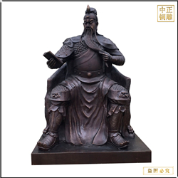 鑄銅關(guān)公 兩米關(guān)公雕塑擺件鑄造
