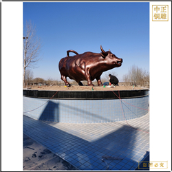 鑄銅關公 大型廣場華爾街銅牛定制