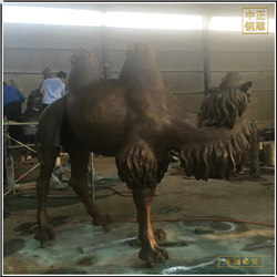 鑄銅關公 室外景觀園林駱駝銅雕塑