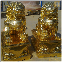 鑄銅關公 批發銅雕獅子