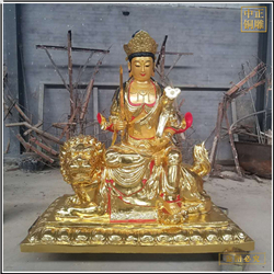 鑄銅關公 純銅文殊普薩佛像擺件