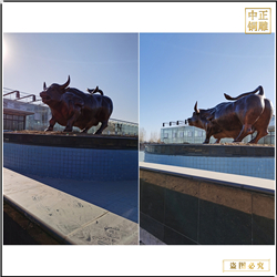 鑄銅關公 定做公司銅牛圖片