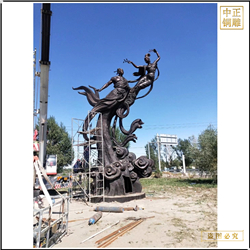 鑄銅關公 鳳凰於飛雕塑加工