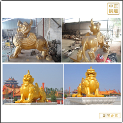 鑄銅關公 貼金純銅貔貅鑄造價格